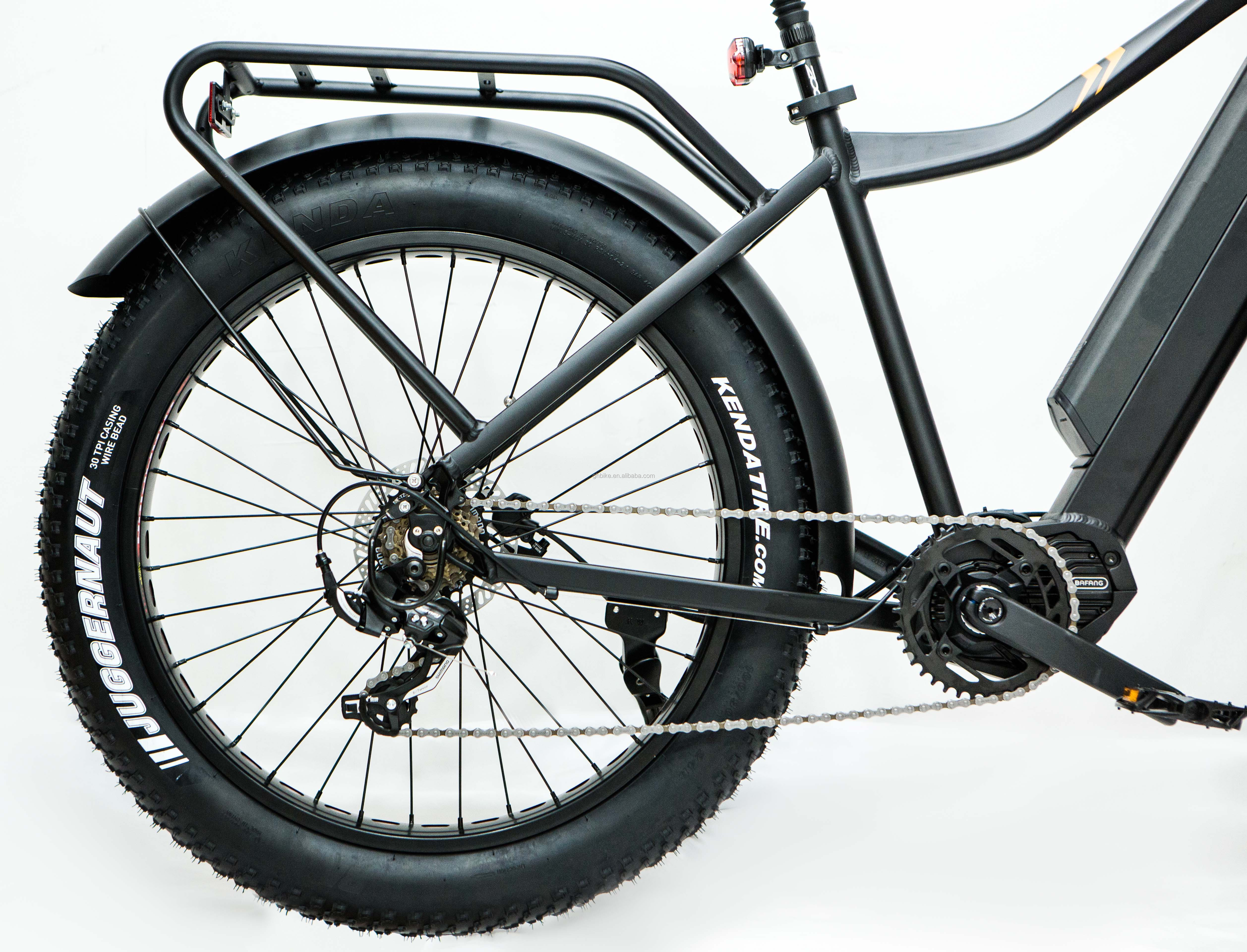 26inch CE CPSC TUV BaFang G521 M600 500W SM 48V 17AH Battery Fat Tire Mountain EBIKE