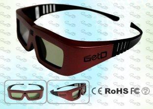 Universal plastic DLP LINK projector active shutter 3D Glasses