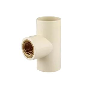 Quality Cpvc Compound Female Threaded Tee With Brass Plastic Plumbing Pipes And Fittings ASTM wholesale