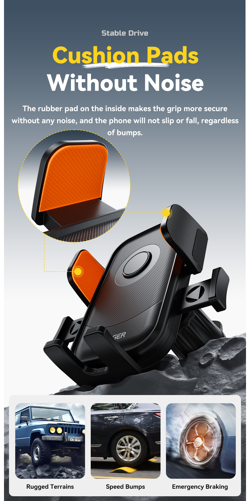 Essager ES-ZJ34 360 Flexible Adjustable Car Air Vent Mobile Phone Holder Stand