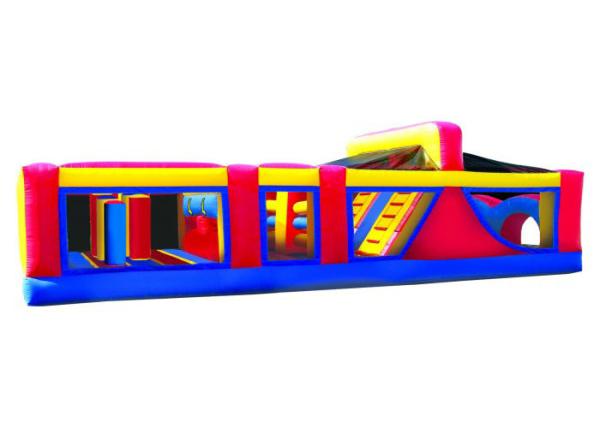 Kindergarten Baby Inflatable Obstacle Course Bouncer Digital Printing 30 * 11 *