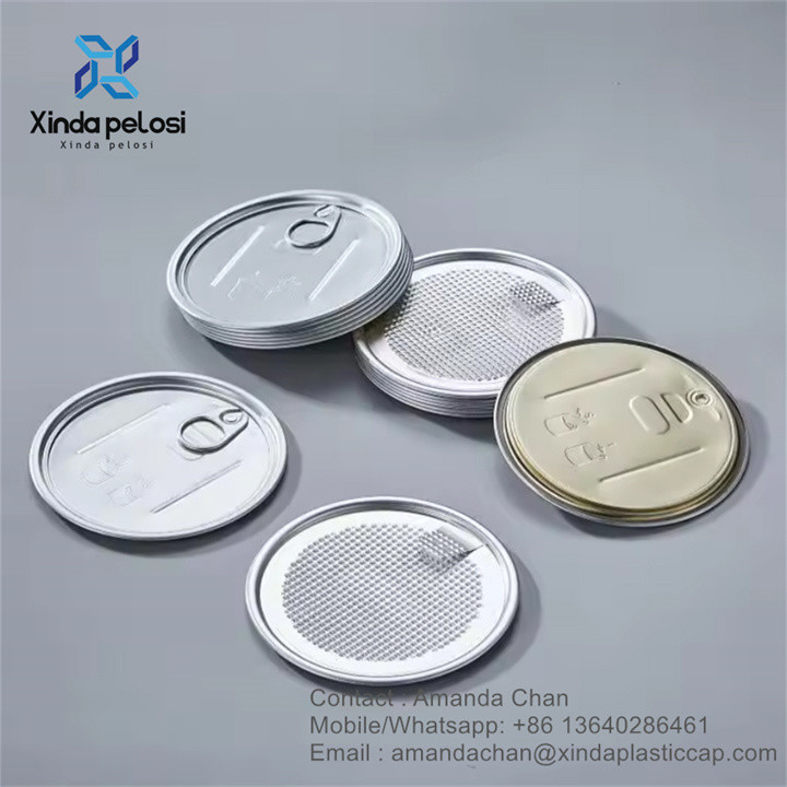 End Aluminum Lids Easy Open Aluminum Foil Peel Off End For Cans