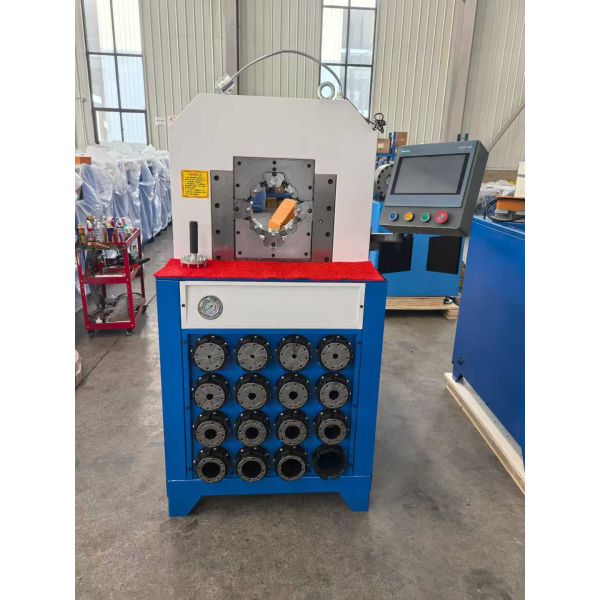 3 Inch Super Thickness Model 220v/380v Hydraulic Hose Crimping Machine PLC/botton Control System And 6-76mm Crimping Range 15 Dies For Hydraulic