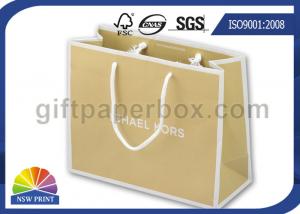 China Brown Kraft Paper Bags Wholesale Brown Paper Shopping Bags For Clothes Or Shoes on sale