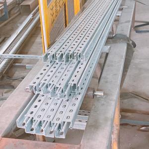 China 0.8mm - 3.0mm Slotted Galvanized Strut C Channel Steel Channels For Engineering on sale