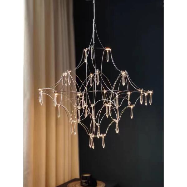 Good Quality Ceiling Handmade lampshade Hanging Lighting Modern Kitchen LED Pendant Chandelier