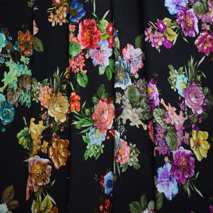 40S*40S Viscose Rayon Fabric Print Fabric Garment Memory Organic