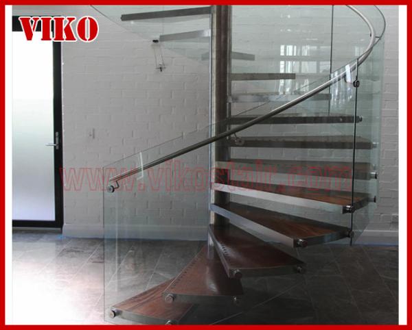 Spiral Staircase VH26S Tread Tempered glass Handrail304 Stainless Steel