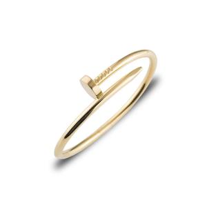 Width 3.5mm 18k Yellow Gold Bracelet , Juste Un Clou Bangle for Engagement