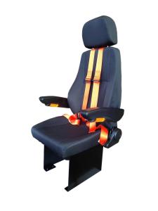 Quality No Suspension Simulator Seat Black PU Leather Mechanical Seats wholesale