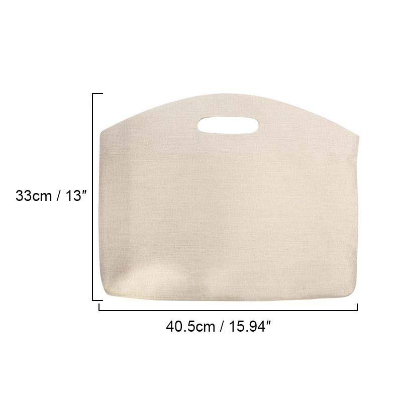 Custom Laptop Sleeve Eco-Friendly Foldable Sublimation Linen Laptop Bag For Official Documents And Computer Accessories