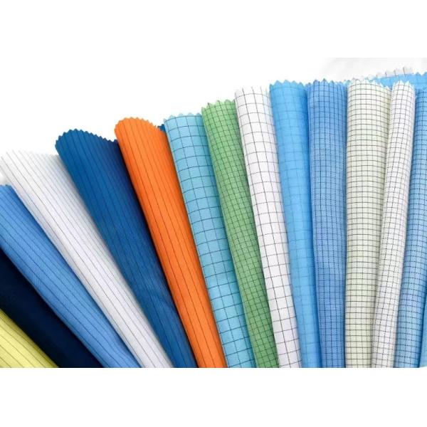 Cleanroom Anti Static ESD Fabrics Polyester Shrink Resistant Fabric