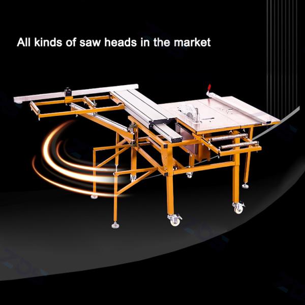 Portable Small Mini Sliding Table Saw Machines 45 Degree Double Blade Panel 440v