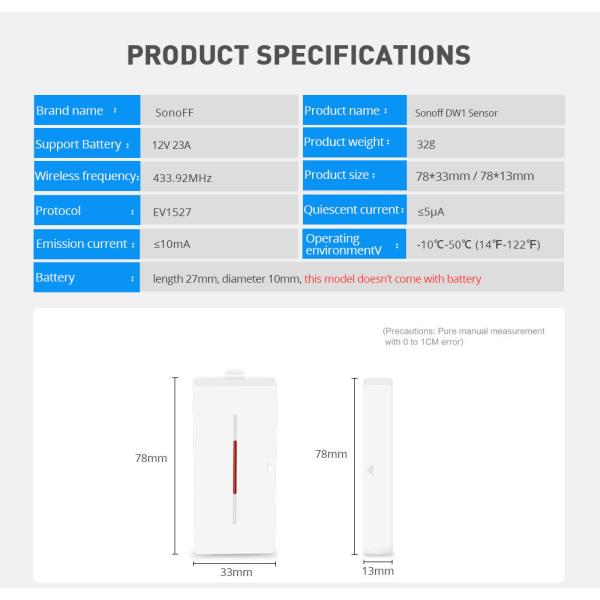 SONOFF Smart Home Alarm Security System With 433Mhz Door Window Wireless Automation Modules Sensor Compatible