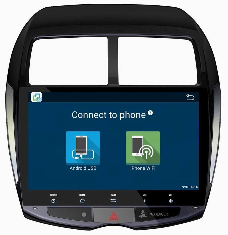 Ouchuangbo car radio head unit stereo for Mitsubishi ASX 2013-2015 with Bluetooth USB SWC gps navi video android 8.1