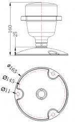 Telecom Tower 32cd DC48V Aircraft Warning Lights Low Intensity