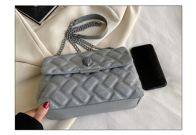 Charming Designer Rhombus Chain Bag Easy Carry Crossbody Function Leather Pu Material