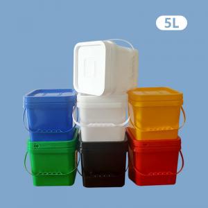 China Square Shape HDPE Plastic Drums Chemical Plastic Bucket Drum Pail Barrel on sale