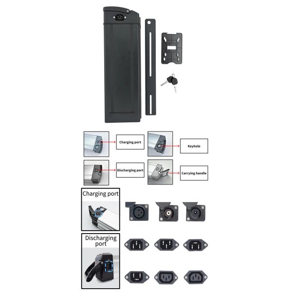 Rechargeable Electric Bicycle Battery 18650 48v Ebike Lithium Battery Customized