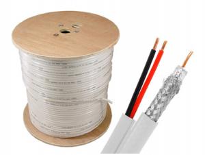 Quality SINOWELL Copper CCA CCS Power + rg6 siamese cable 1000 ft Spool Indoor wholesale
