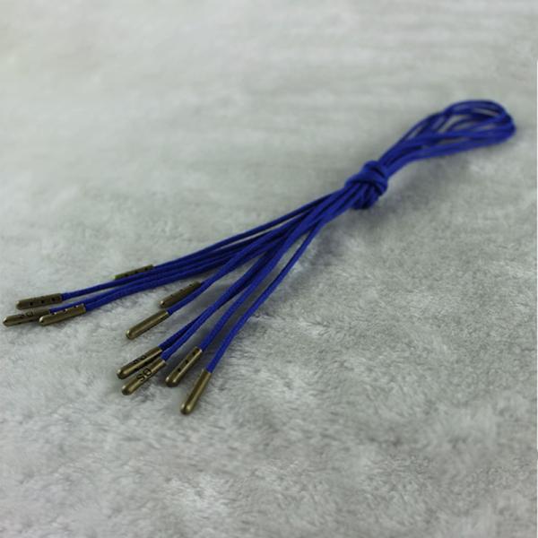 Home Textile Drawstring Cord 5mm Braided Cotton Cord Blue Purple