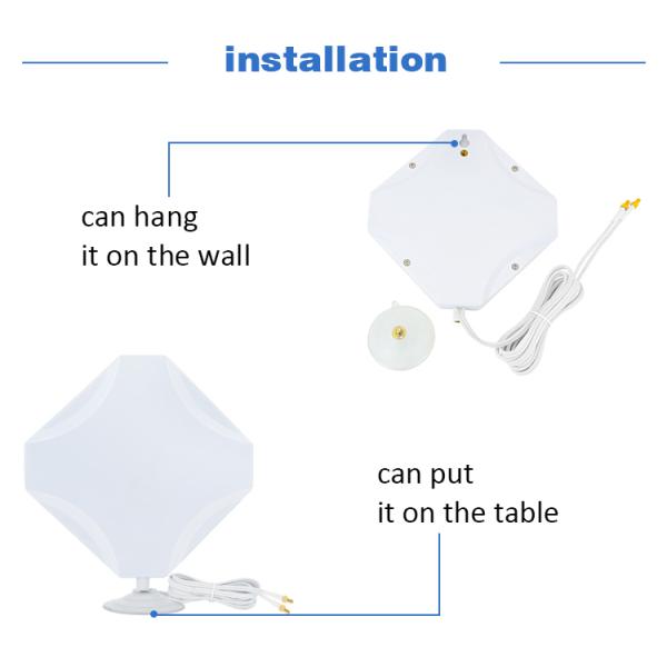 50Ohm 15dBi 4g Mimo Lte Directional High Gain Panel Antenna For Wifi Router