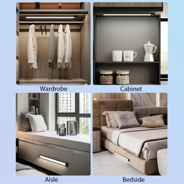 Human Body Automatic Induction Light Household Super Bright Channel Light Bedroom Night Light Kitchen Cabinet Light