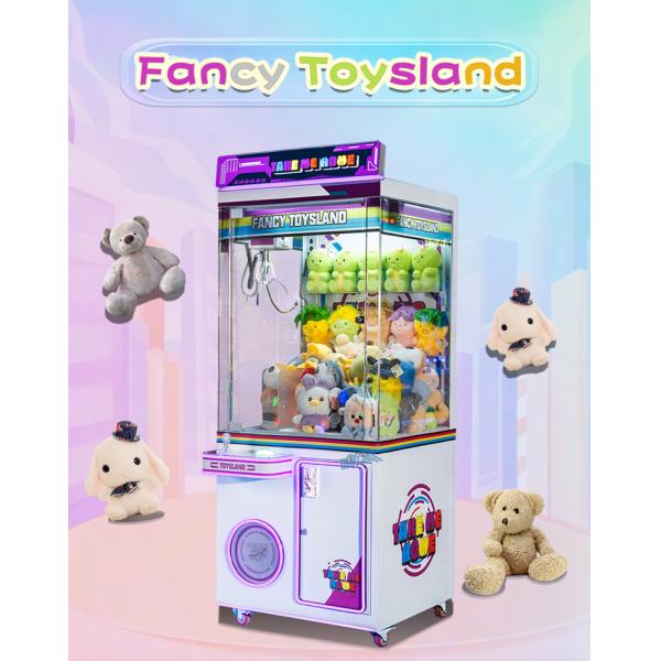 Pink Love Gift Coin Operated Claw Machine Fully Transparent 90W