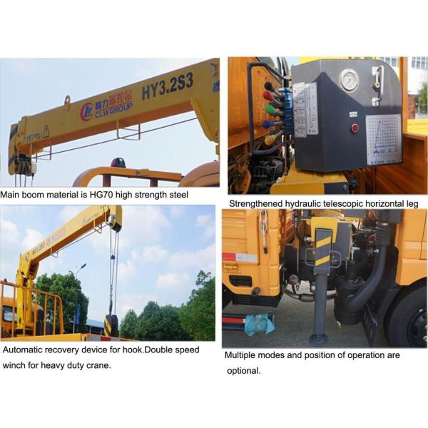 Dongfeng Kingrun Truck with X Cmg Sqs68-3 3.2ton Mini Crane Truck for Sale
