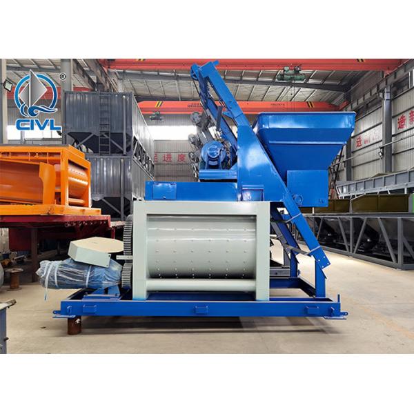 JS Compulsory Concrete Mixer On Site / Small Double Shaft Concrete Mixing Plant / JS500 Mixer