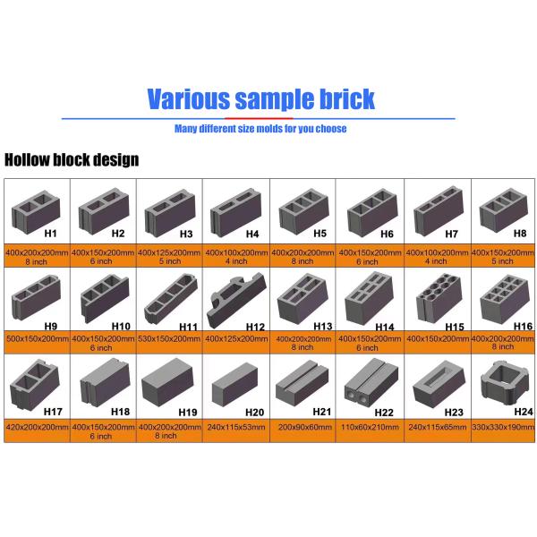 Factory Wholesale Price High Quality 6-30 Mobile Hydraulic Automatic Brick Machine for Building Construction