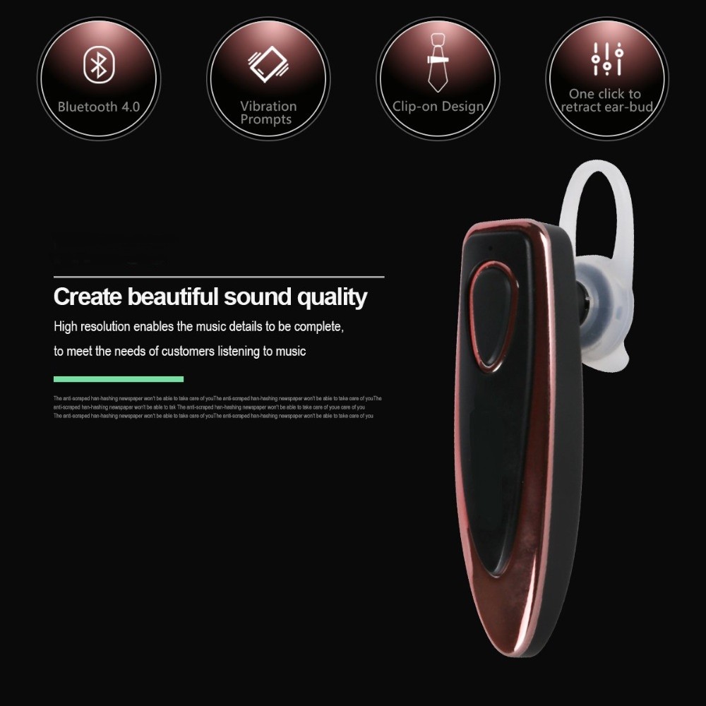 Quality Producentre PDCHF66 Wireless Business Headphone Mini BT Headset Stereo Handsfree Earphone Universal for Xiaomi Samsung i wholesale