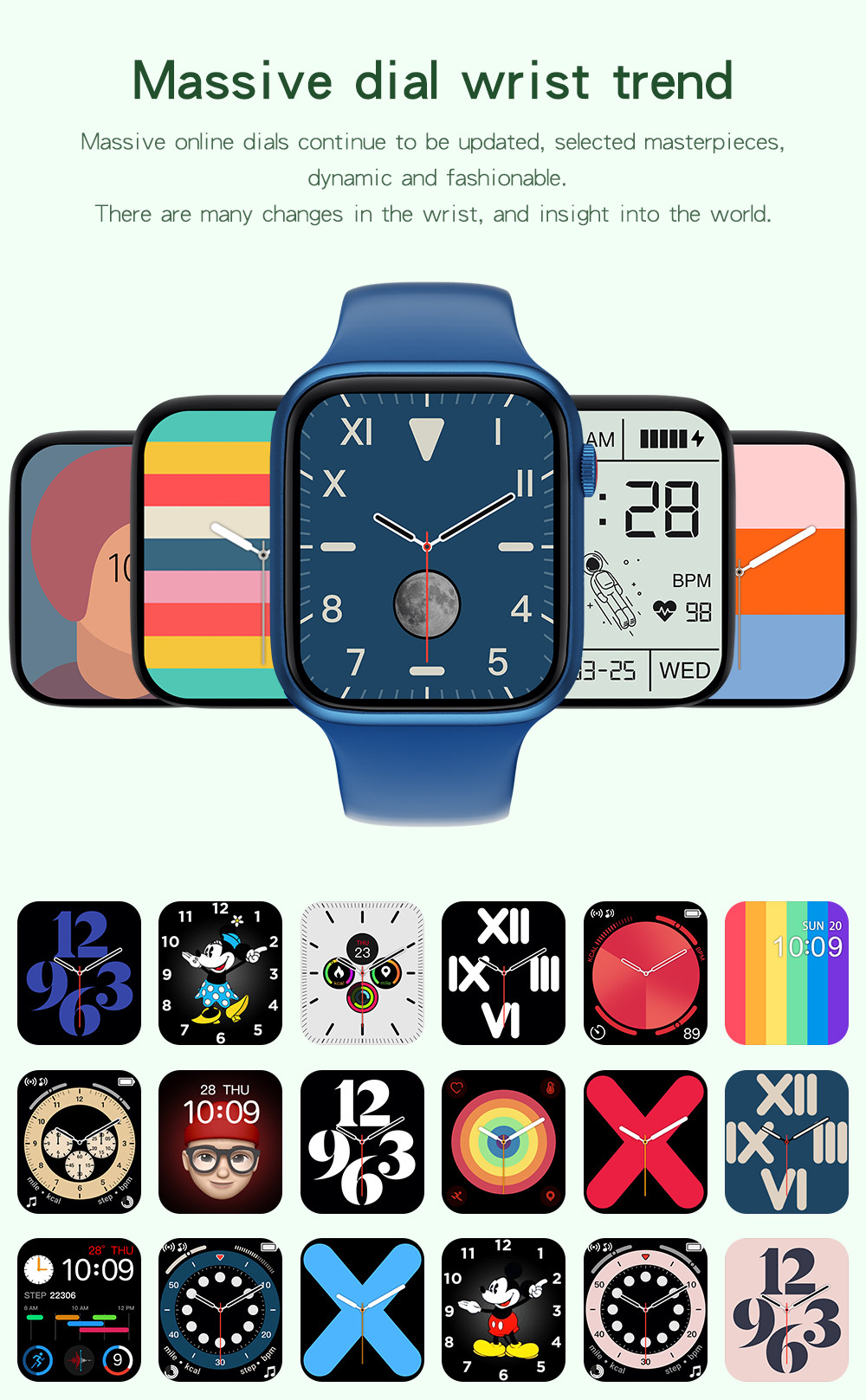 1.75 Inch IP67 Waterproof Bluetooth Calling Smartwatch W78 Pro 170mAh