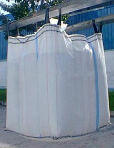 China Feed Stuff / Mineral Powder Foldable Starch Baffle Bag Jumbo Plastic Bag ISO 9001 2008 on sale