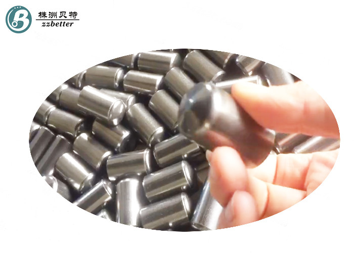 Polished Surface Tungsten Carbide HPGR Studs For Cement Grinding / Rock Crushing