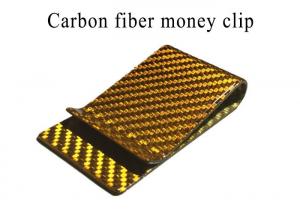 Quality High Strength Glossy Real Carbon Fiber Money Clip wholesale