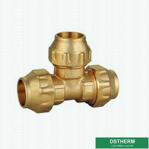 Quality Tee Screw PE Pipe Brass Compression Fittings Equal Threaded wholesale