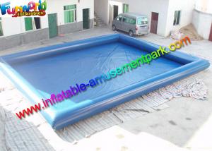 Quality Plato 0.9mm PVC Blue Intex Inflatable Swimming Pools For Kids / Adults wholesale