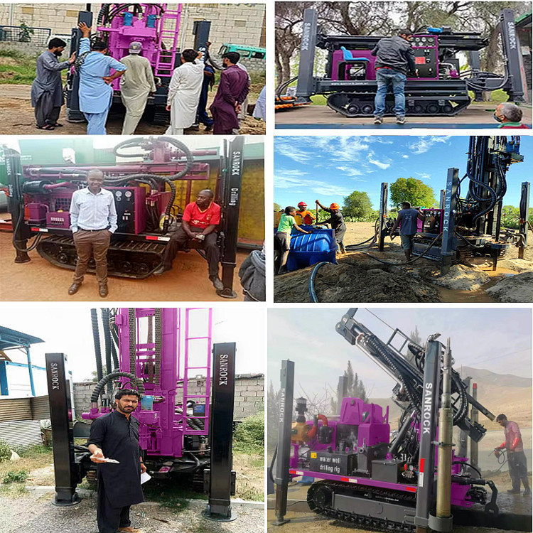 Depth 1000m Water Well Drilling Rig Crawler Drilling Rig Hydraulic Water Drilling Rig Machine