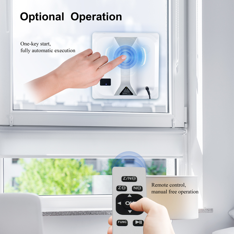 App Controlled Cordless Robot Window Cleaner 2.5min/M2 Glasses Wall Cleaning Robot