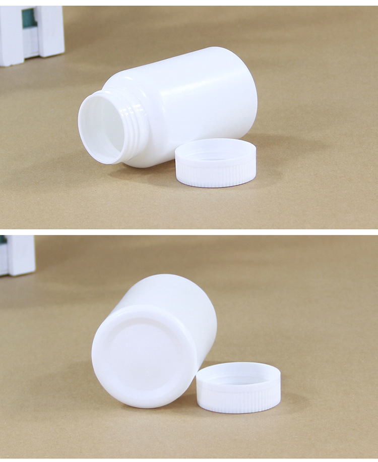 Food Grade 100ML Plastic Bottle for Capsule Pill Anti-corrosion Silk Screen Printing