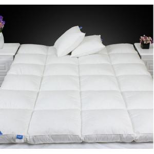 Quality Queen Size Luxury 0.9D Microfiber Fill Baffle Boxes with Lining Mattress Topper for Home / Hotel wholesale