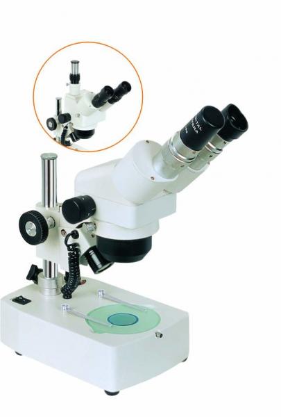 Cheap Stereo Zoom Trinocular Microscope With 115mm Working Distance 1 : 6.3 / 1: 6.5 for sale