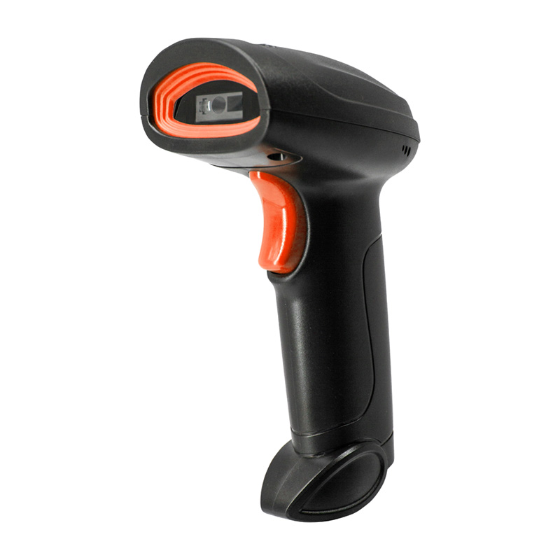 Black Handheld USB Barcode Scanner for Warehouse Transportation Express Delivery Retail
