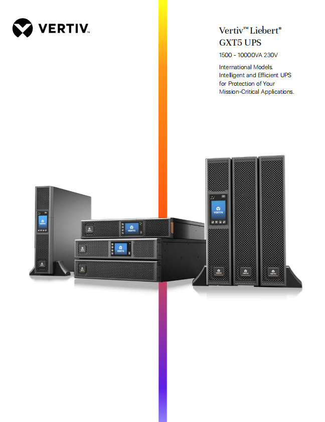 Vertiv Liebert GXT5-3000IRT2UXL 3000Va Online Industrial UPS for Telecommunications