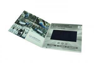 China Custom print LCD Video Brochure Video Greeting Card with Memory of 128MB to 8GB to Play Your Videos on sale
