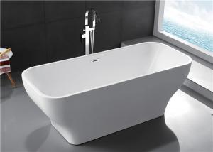 Quality Modern Acrylic Free Standing Bathtub Single / Double Ended Tub Roll Top Thin Edge wholesale