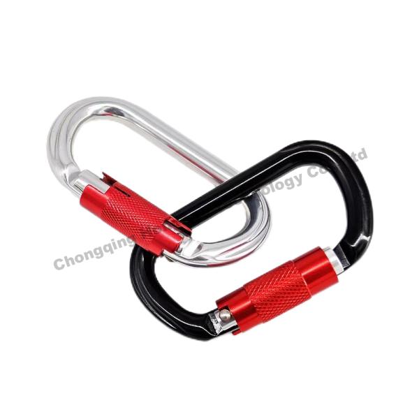 25KN O Shape Auto Lock Carabiner Essential Hardware for Outdoor Climbing Enthusiasts