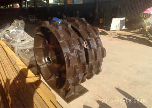 Quality Professional Excavator Compaction Wheel Long Lifespan With 2 Layer Knob Blocks wholesale