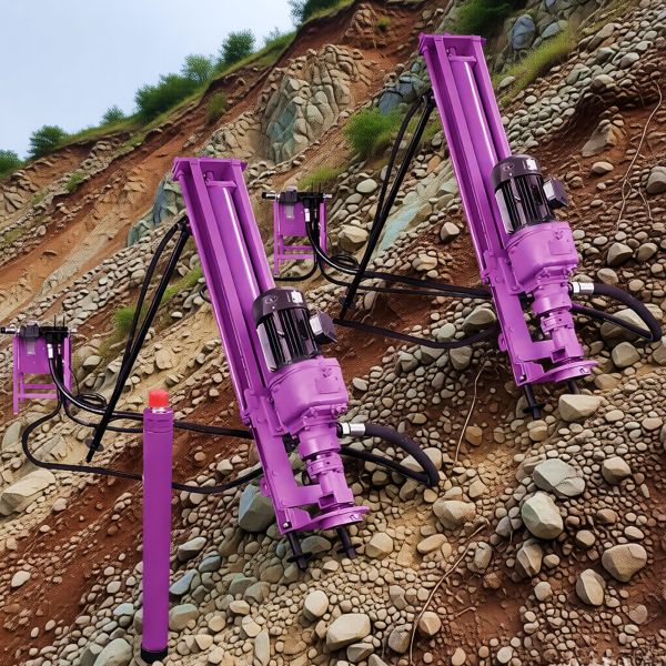 Portable DTH Drilling Rig with Hydraulic Controlling and Light Weight High Drilling Efficiency for Blast Hole Drilling